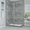 Cabine de douche rectangulaire sans cadre Bromley