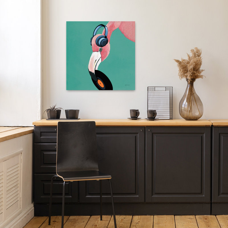 Wild Iv Sq, art fantaisiste tropical, H 18 po x l 18 po