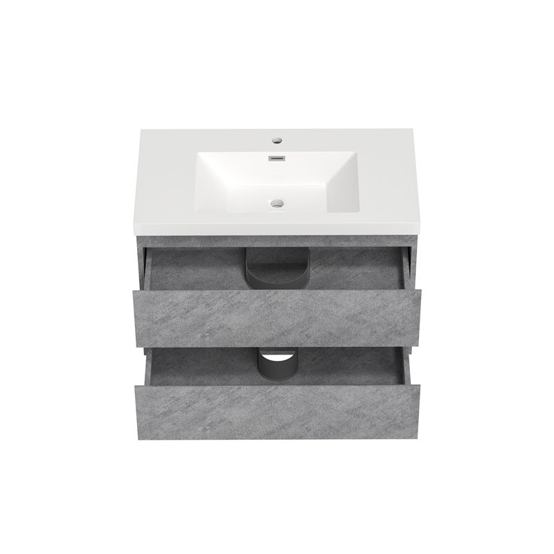 Meuble-lavabo simple 36 po avec plateau en résine