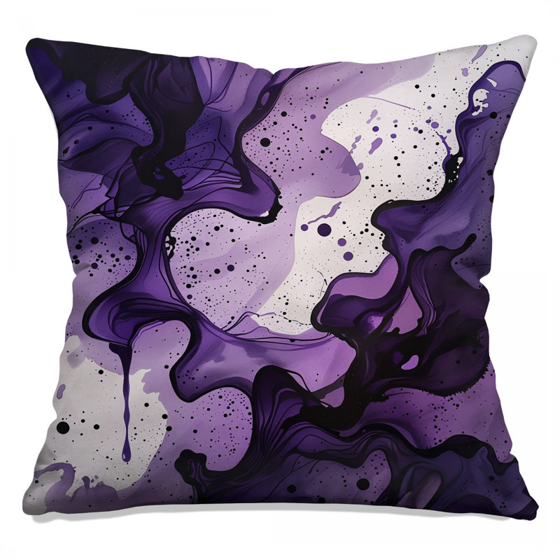 Coussin Abstract Waves, 16 x 16 inches