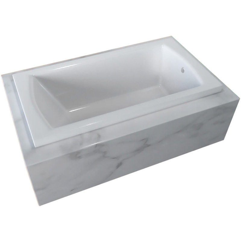 Baignoire de trempage encastrée 66 "x 36"