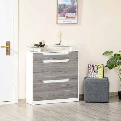 16 Pair Flip Down Shoe Storage