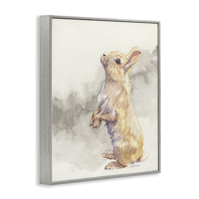 "Lapin debout", giclée par Jennifer Redstreake, Estampe numérique Farmhouse, H 30 po x l 24 po