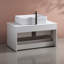 Meuble-lavabo moderne simple avec vasque en céramique