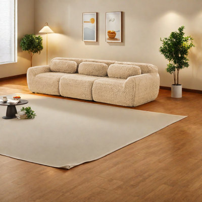 Canapé modulaire doux, tissu moelleux, confort de cinéma maison