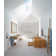 Modern 3-Handle 3" Wide Thermostatic Shower Valve Trim