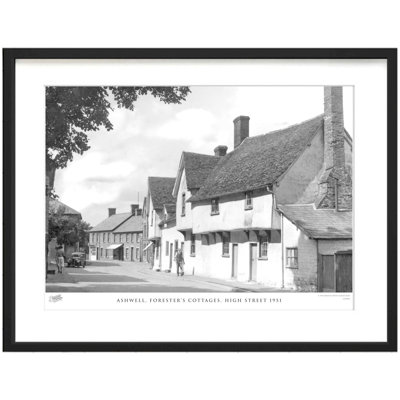 Ashwell, Forester's Cottages, High Street 1951 by Francis Frith - Single Picture Frame Print