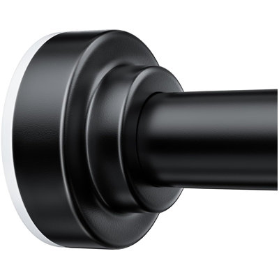 No Drill Adjustable 32-43" Spring Tension Shower Curtain Rod, Anti-Slip Rustproof Stable