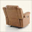 Fauteuil inclinable et oscillant en cuir Charlotte