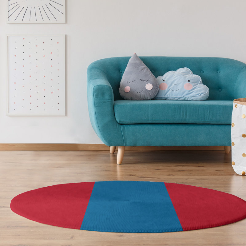 Chenille Indoor Rug, Round 5'