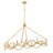 Elegant 49 in. 8-Light Scrollwork Linear Chandelier