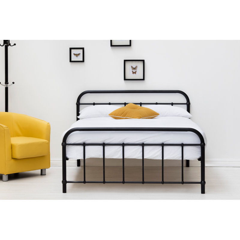 Cleveland Bed, 23cm King Sprung, Black, Kingsize (5')
