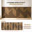 GESSOLANE Architectural 3D Wainscoting Kit, 8pk 40"x12.4" + Edge Strips, 27sqft, PS Geometric Design for Dining Room Hallway Entryway