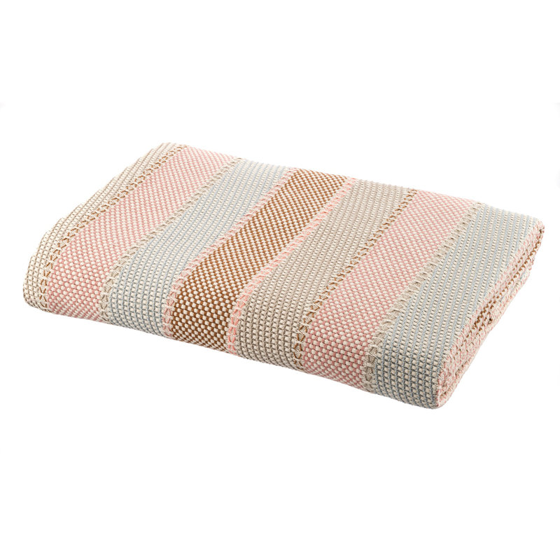 Patchway Cotton Geometric Shapes Bedspread, 140 x 210cm Bedspread
