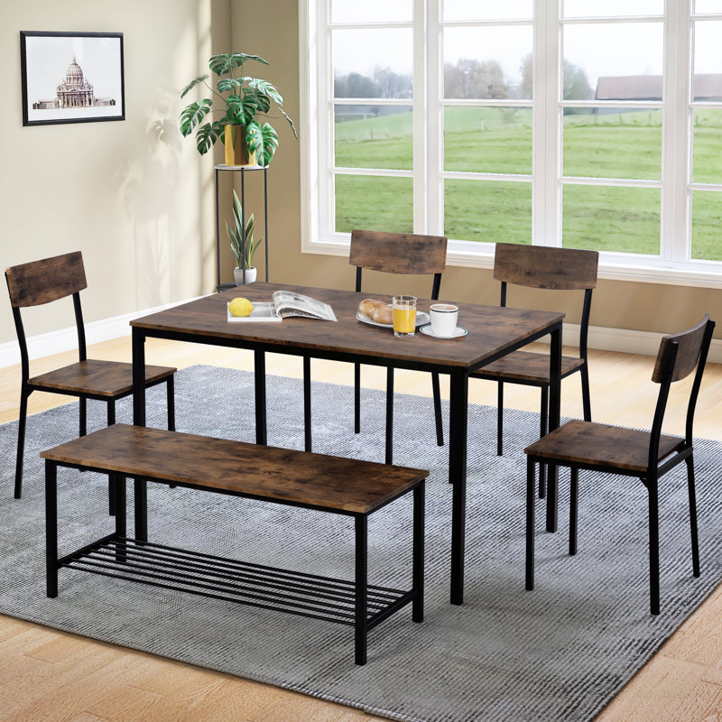 Addelynne 6 - Person Patio Dining Set with Rectangular Table