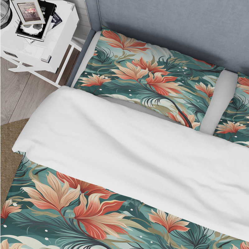 Ensemble de housse de couette Tropical Coastal Escape Coastal Motif II - Tropical