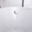 67 po X 28,7 po Baignoire de trempage avec drain réversible en blanc brillant / chrome
