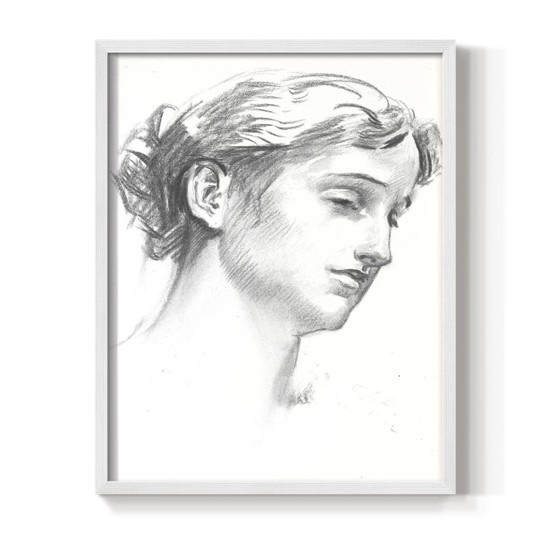 Reproduction encadrée vintage LXXI - bois massif, H 30 po x l 24 po, Blanc