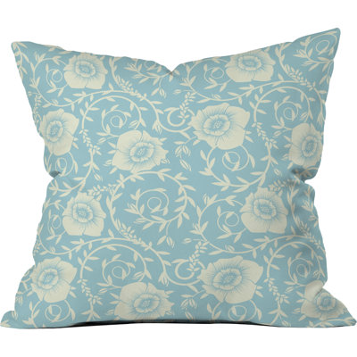 Floral Morning Polyester Throw Pillow