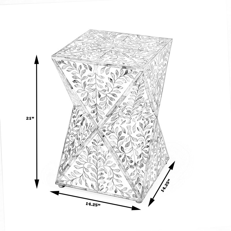 Trubadur Bone Inlay Side Table