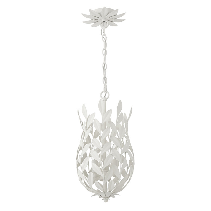 Mini-luminaire suspendu 3 lumières Taliaferro, Blanc