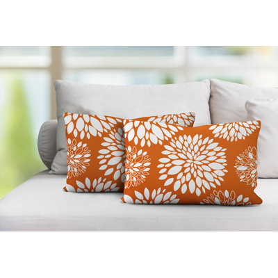 Coussin lombaire intérieur / extérieur à motif floral Fiesta