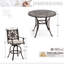 Alexamarie 6 - Person Patio Dining Set with Round Table , Cushions Included
