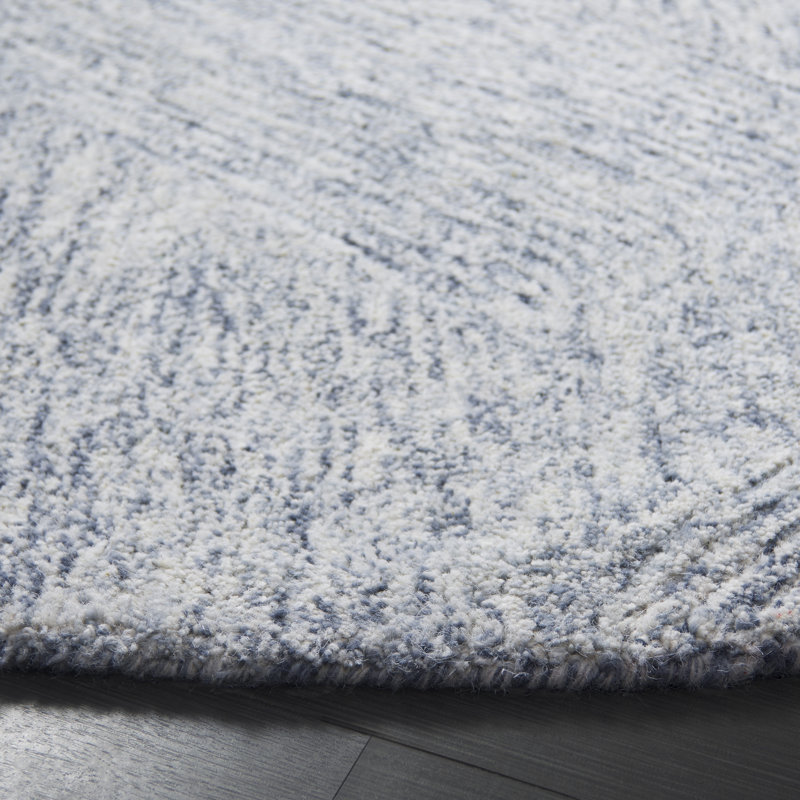 Tapis gris foncé Ballajura 102, Rond 6 pi