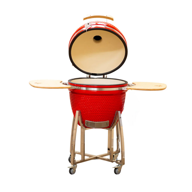 Barbecue ComfortBilt Kamado - gris anthracite - rouge