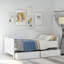 Lit de jour simple en bois
