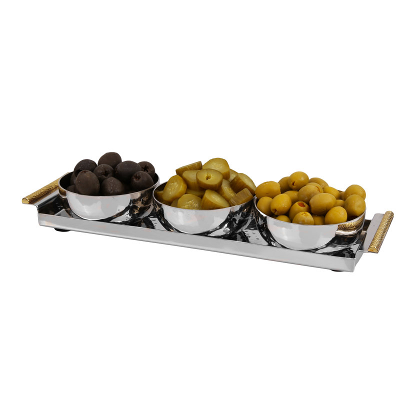 Charlton Home® Tripp Stainless Steel Condiment Server