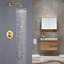 Système de douche complet mural moderne avec valve anti-brûlure 9,84 "Modern-128972439