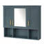 Armoire à pharmacie murale 35 po 2 en 1 avec tablettes réglables, portes à fermeture douce et miroir haute définition pour meuble-lavabo-1253682052