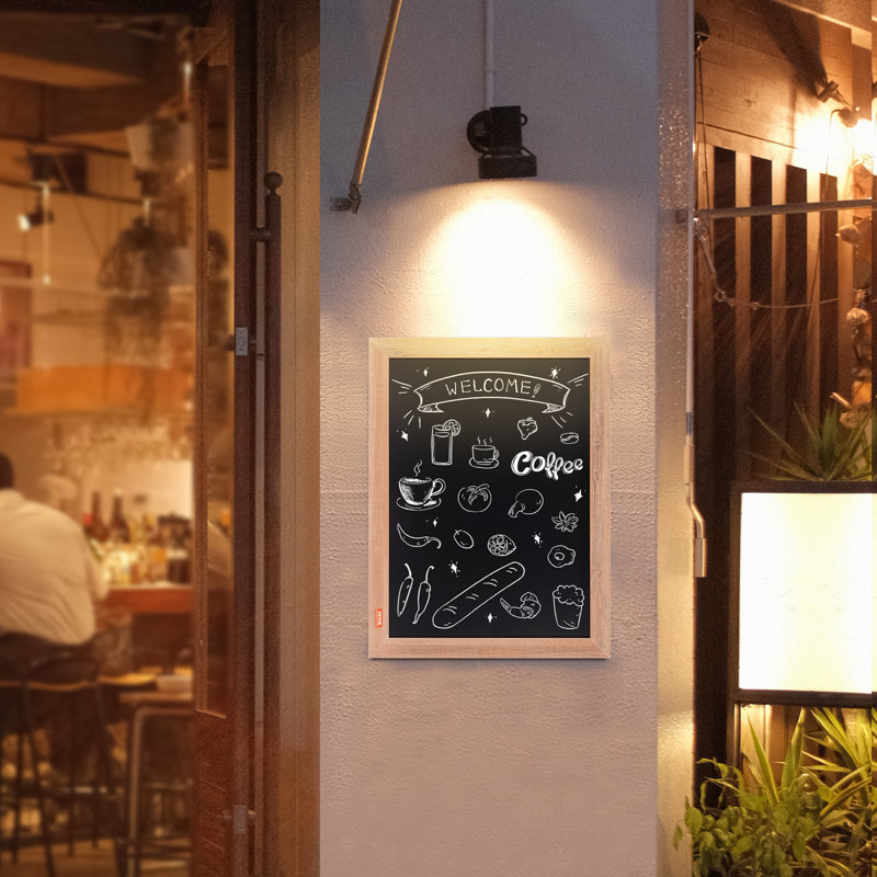 Tableau noir à cadre magnétique, H 18 po x L 24 po