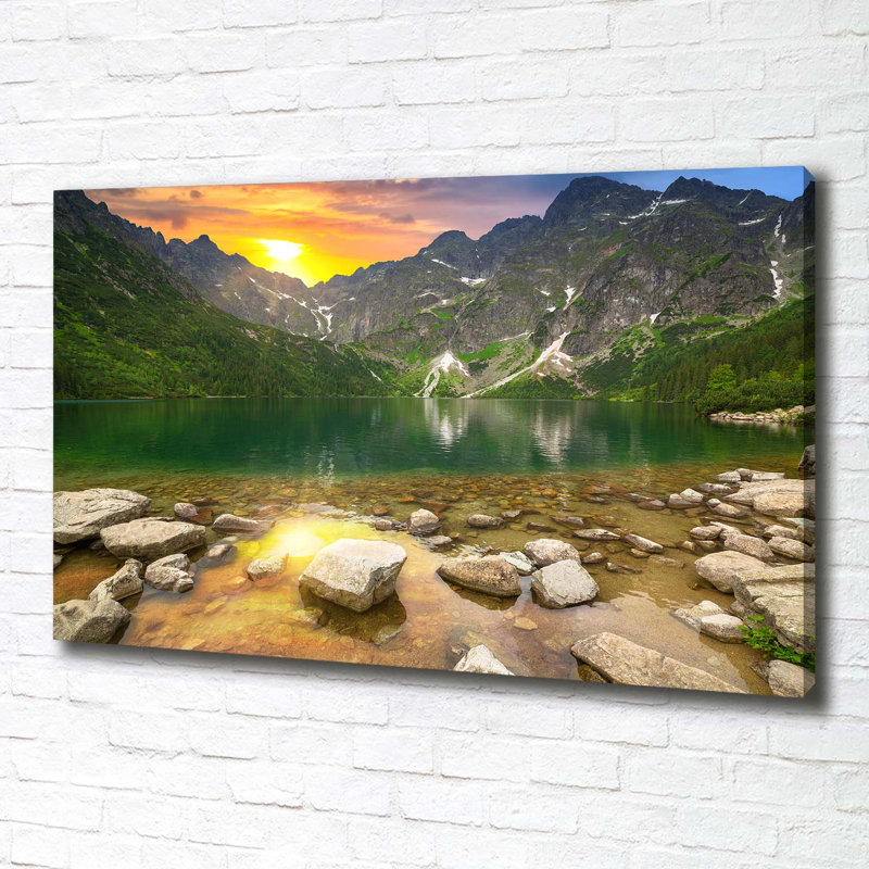 Sea Eye Of The Tatra Mountains - Wrapped Canvas Print