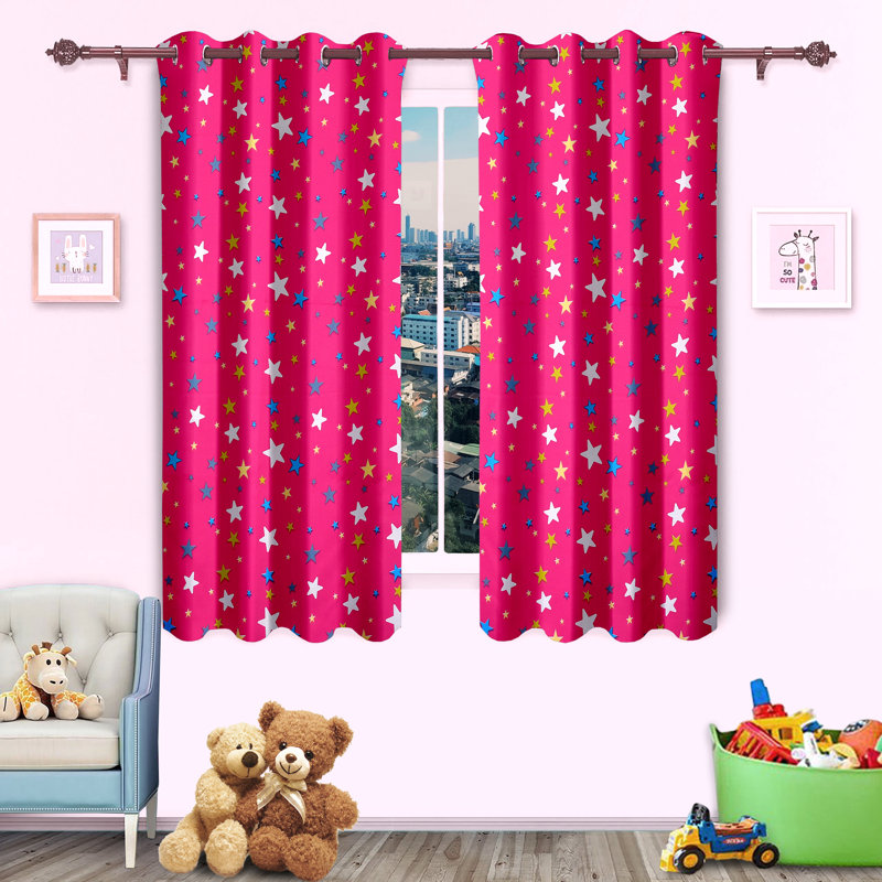 Manfull Room Darkening Curtain Pair, 167 W x 183 D cm