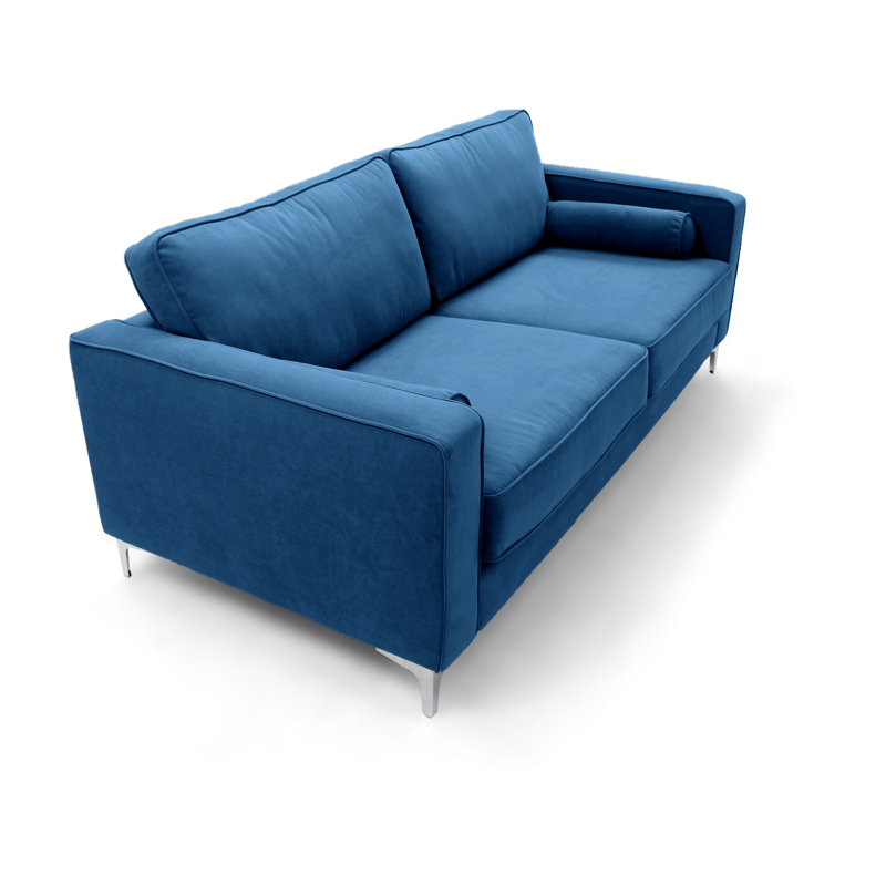 Georgio 2 Seater Velvet Sofa, Mink, 2