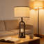 Ensemble de 2 lampes de table de ferme avec ports de charge USB et veilleuse, lampes de chevet industrielles rustiques pour le salon et la chambre à coucher, comprend des ampoules à DEL