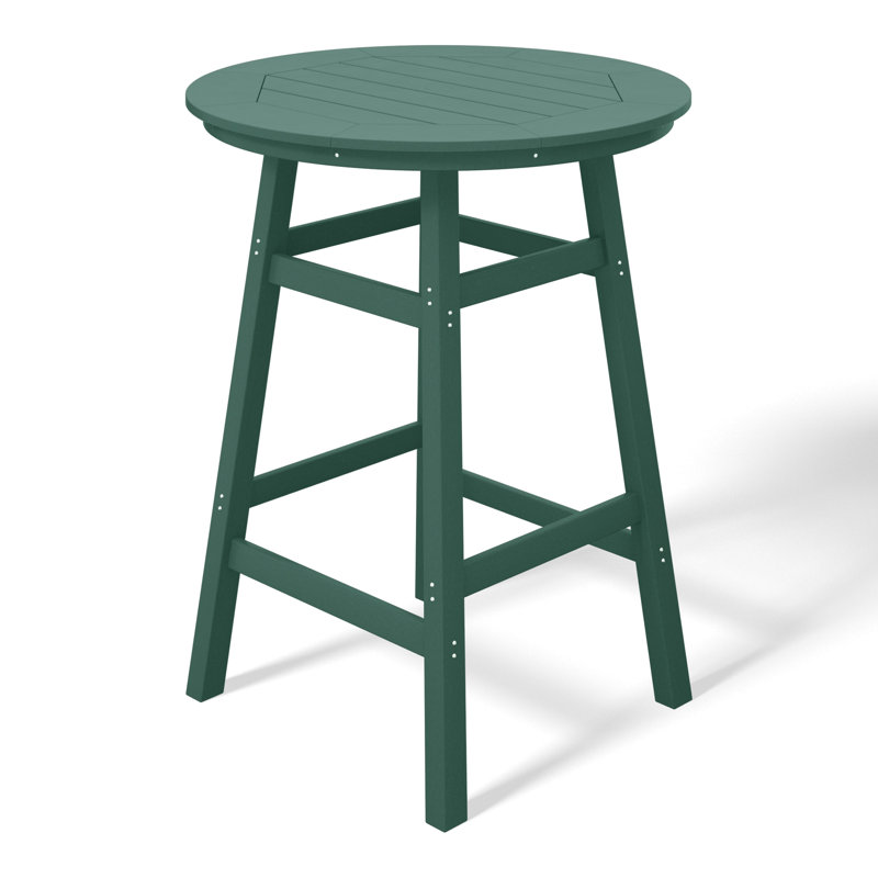 Laguna Round Outdoor Bar Table , 35'' in. W 35'' in. D, Green