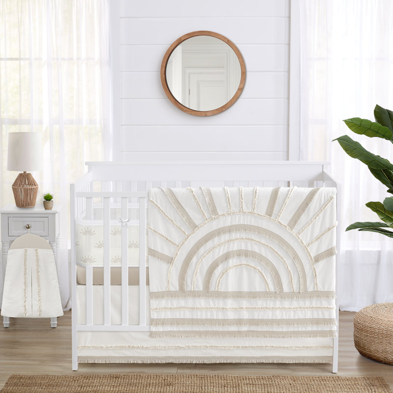 Literie 6p pour lit de bébé Sweet Jojo Designs + doublure en filet respirant pour bébé