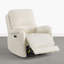 Fauteuil inclinable électrique pivotant 270 ° en velours avec éclairage ambiant et charge USB-861605427