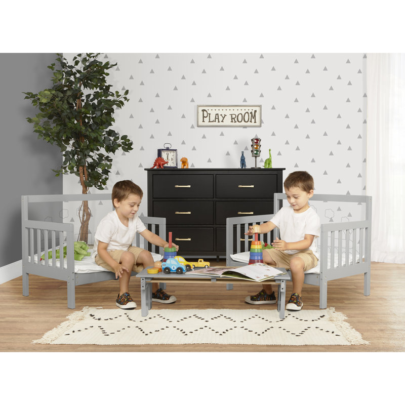 Aliyssa Toddler Convertible Bed by Harriet Bee, Gray