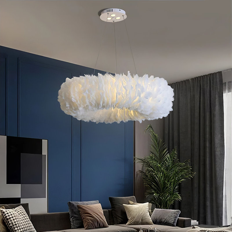 Avry 6 - Light White Novelty Pendant