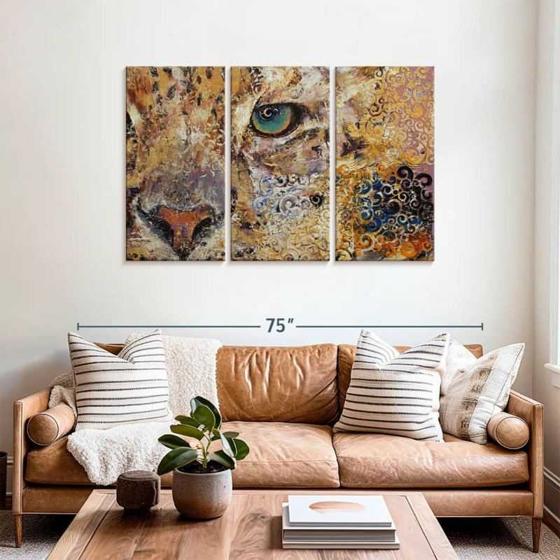 Leopard Dynasty, 36" H x 57" W