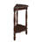 Retro Circular Curved Half-Moon Console Table with Cloud Design Top and Open Shelf Solid Wood Frame and Legs-207327587