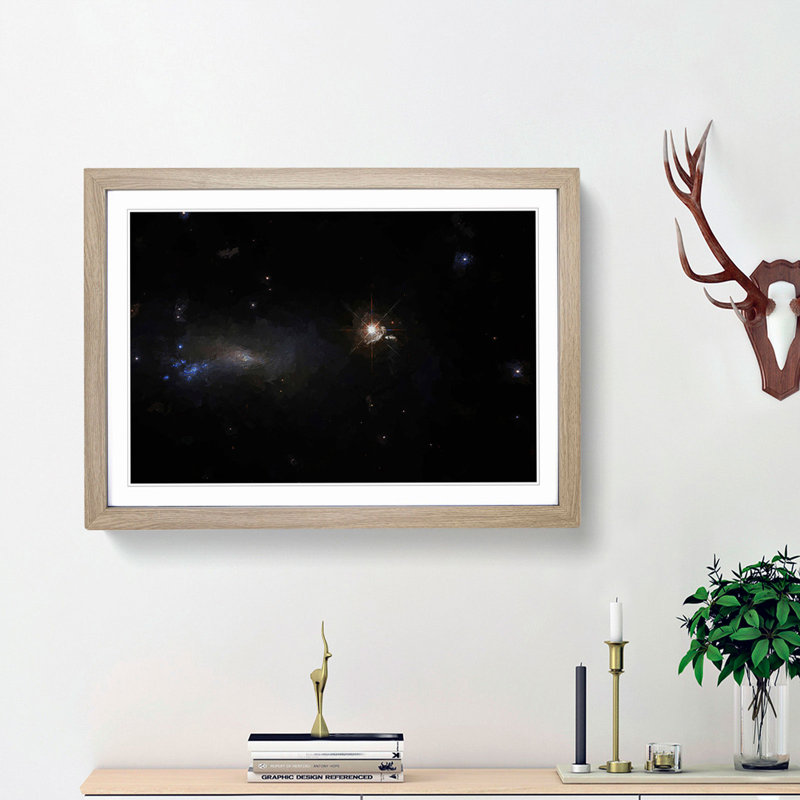 Out of Space Vol.4 in Abstract - Picture Frame Graphic Art Print, Oak Framed, 36cm H x 48cm W x 2cm D