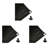 Shatex Wellco Black Fabric Replacement Canopy for Canopy