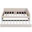 Lit plateforme avec couchette et port USB Upholstein