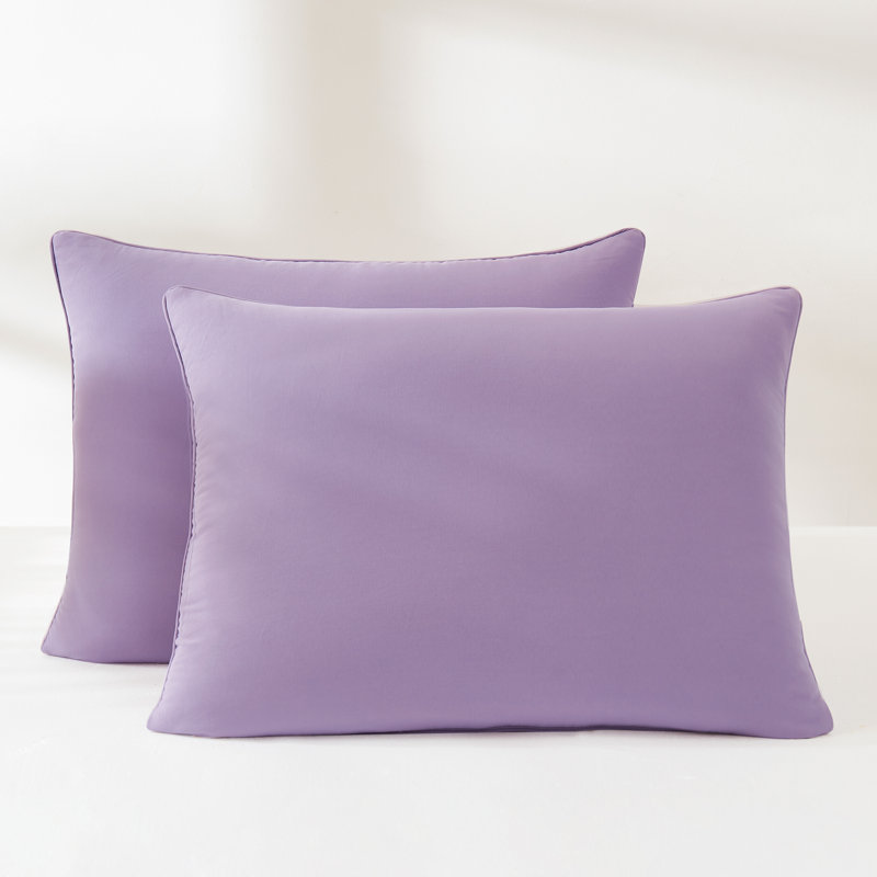 Oslo Soft Reversible Quilted Comforter Set, Queen Comforter + 2 Standard Shams, Purple