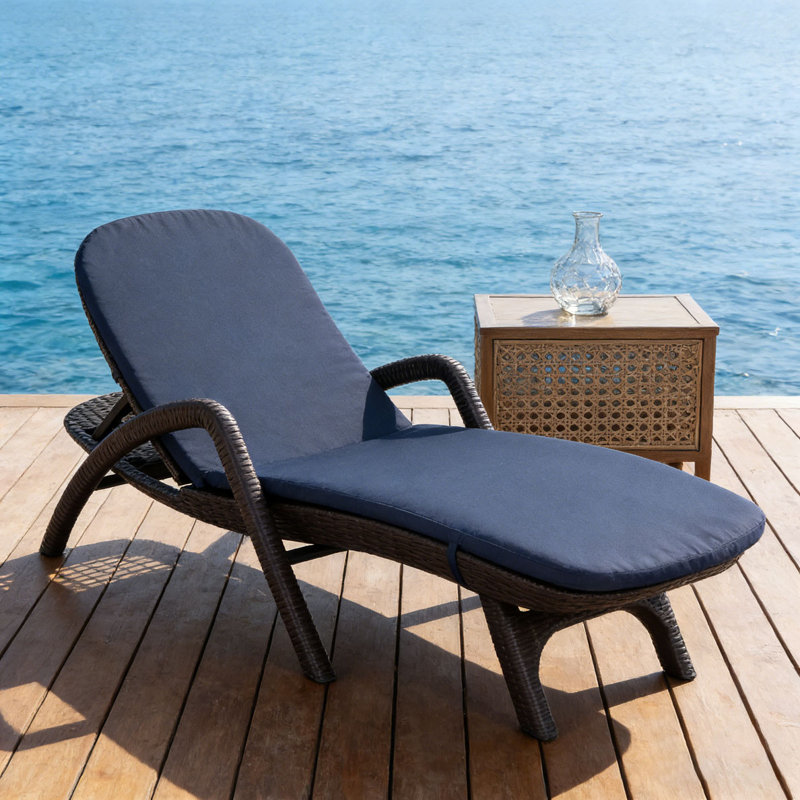 CHAISE Longe avec coussin